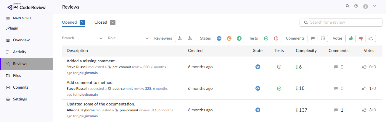 Project Reviews Page image